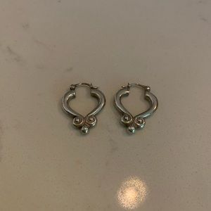 Silver Scrolled Earrings